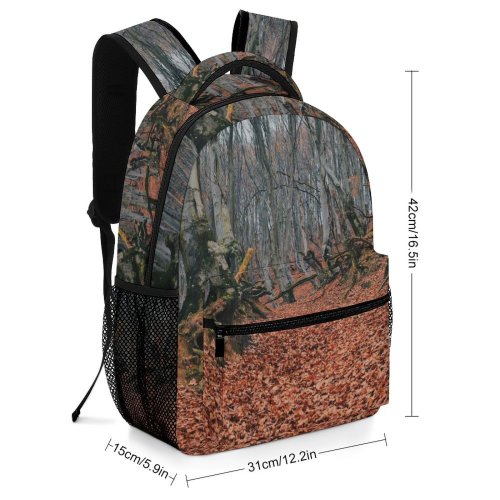 yanfind Children's Backpack Forest Tree Romania Cetatea Blidaru Flora Land Outdoors Plant Vegetation Leaf Leaves Preschool Nursery Travel Bag