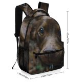 yanfind Children's Backpack Dog Pet Puppies Leaves Foliage Woodland Forest Garden Little Grey Preschool Nursery Travel Bag