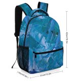 yanfind Children's Backpack Expressionism Artistic Insubstantial Creativity Colorful Watercolor Acrylic Stain Motley Abstract Artwork Preschool Nursery Travel Bag