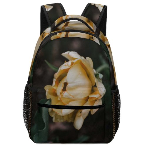 yanfind Children's Backpack  Plant Flower Rose Petal Stems Bloom Floral Flora Drop  Blush Preschool Nursery Travel Bag