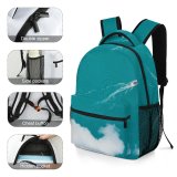 yanfind Children's Backpack Above Daylight Boat Drone From Attersee Sea Outdoors Motorboat Lake  Bird's Preschool Nursery Travel Bag