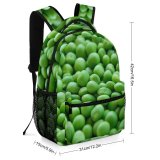 yanfind Children's Backpack Freshness Diet Pasture Pile Vegetables Nutrition Raw Round Legume Preschool Nursery Travel Bag
