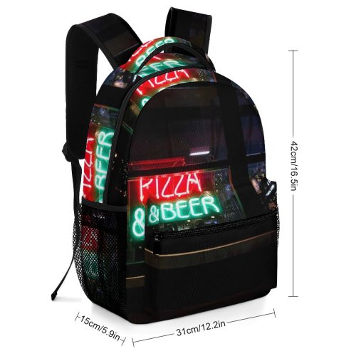 yanfind Children's Backpack Dark Design Screen Illuminated Lights Evening Stock Travel Pub Restaurant Luminescence Preschool Nursery Travel Bag