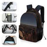 yanfind Children's Backpack Canyon Cave  Outdoors Valley Night Plateau Utah  Rock Landscape Desert Preschool Nursery Travel Bag