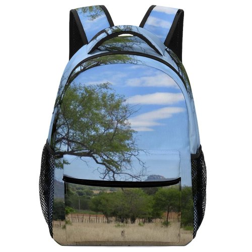 yanfind Children's Backpack Landscape Savanna Horizon Countryside Brazil Forest Creative Pictures Grassland Paraíba Outdoors Preschool Nursery Travel Bag