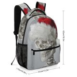 yanfind Children's Backpack Funny Santa Goofy Silly Bones Skull Hat Skeleton Funky Portrait Preschool Nursery Travel Bag
