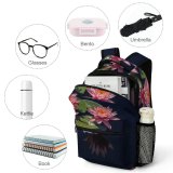 yanfind Children's Backpack Flora Petals Plants Bloom Flowers Lotus Growth Pond Preschool Nursery Travel Bag