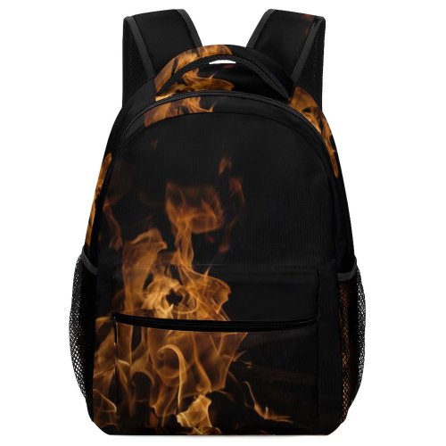 yanfind Children's Backpack Domain Pictures Fire Amazing  Exposure Cool Flame Public Hot Bonfire Preschool Nursery Travel Bag