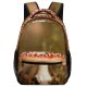 yanfind Children's Backpack  Focus Poison Wild Little Grass Daylight Agaric Growth Edible Toadstool Fungus Preschool Nursery Travel Bag