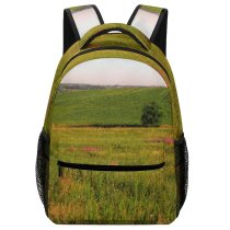 yanfind Children's Backpack Гвоздов Rural Countryside Mother Farm Pictures Grassland Outdoors Область Preschool Nursery Travel Bag