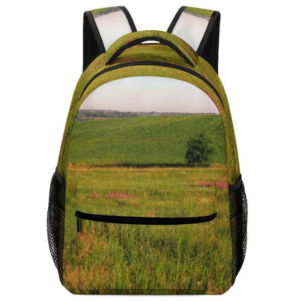 yanfind Children's Backpack Гвоздов Rural Countryside Mother Farm Pictures Grassland Outdoors Область Preschool Nursery Travel Bag