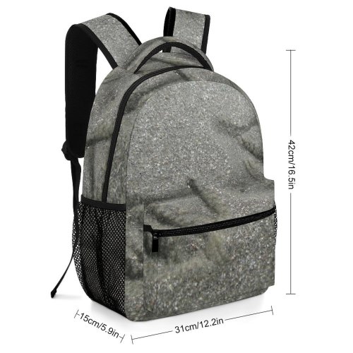 yanfind Children's Backpack Bird Coast Feet Footprint Footprints Gull Ocean Prints Sand Sandy Sea Seagull Preschool Nursery Travel Bag