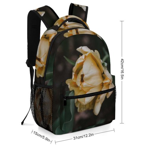 yanfind Children's Backpack  Plant Flower Rose Petal Stems Bloom Floral Flora Drop  Blush Preschool Nursery Travel Bag