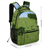 yanfind Children's Backpack Building Countryside Plant Mound Pictures Cow Grassland Outdoors Austria Sheep Cattle Preschool Nursery Travel Bag