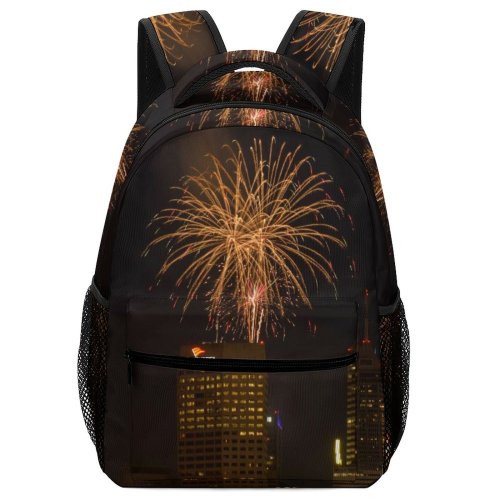 yanfind Children's Backpack Fireworks Th July Independence Year Family City Fire Cracker Metropolitan Area Preschool Nursery Travel Bag