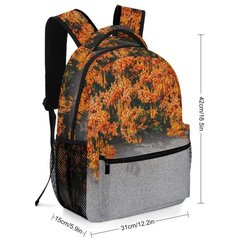 yanfind Children's Backpack Málaga Plant Pictures Tree Wall Flower Vegetation Maple Bush Preschool Nursery Travel Bag