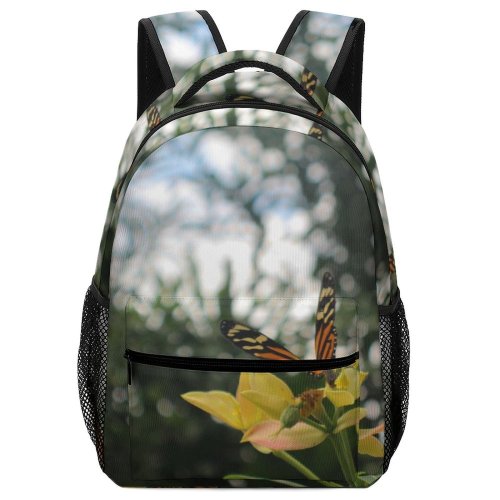yanfind Children's Backpack Flower Plant Butterfly  Birds Insect Invertebrate Monarch Stock Preschool Nursery Travel Bag