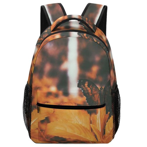 yanfind Children's Backpack Butterfly Leaf Kerala India Insect Flora Plant Invertebrate Explore Leaves Travel Forest Preschool Nursery Travel Bag