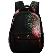 yanfind Children's Backpack Bang Burst Celebrate Explosion Festival Fireworks Happy Joy July Light Night Preschool Nursery Travel Bag
