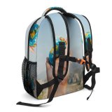 yanfind Children's Backpack  Focus  Adventure Traveling Globe Travelling Sky  International Preschool Nursery Travel Bag