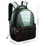 yanfind Children's Backpack  Stairs  Dark Ceiling Light Perspective Going Architecture Hallway Preschool Nursery Travel Bag