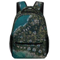 yanfind Children's Backpack Landscape Island Beach Domain Pictures Sea Banyan Outdoors Islands Grey Tree Preschool Nursery Travel Bag