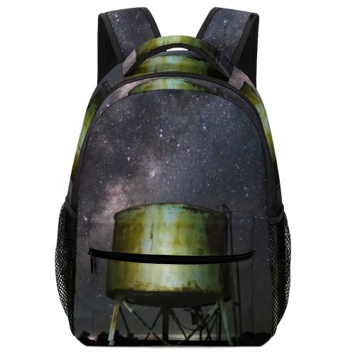yanfind Children's Backpack Dark Exploration Astrology Science Drum Landscape Evening Energy Space Galaxy Peaceful Petroleum Preschool Nursery Travel Bag