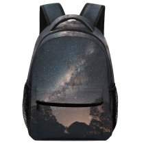 yanfind Children's Backpack Dark Exploration Forest Astrology Scenery Astrophotography Evening Milky Space Nebula Galaxy Cosmos Preschool Nursery Travel Bag