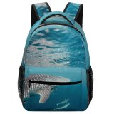 yanfind Children's Backpack Diving Whale Underwater Ocean Mammals Snorkeling Outdoors Australia Marine Wallpapers Creative Preschool Nursery Travel Bag