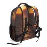 yanfind Children's Backpack Golden Coast Rocky Sunlight Sunset Light Beach Sunrise Tropical Hour Preschool Nursery Travel Bag