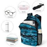 yanfind Children's Backpack  Focus Motion  Dark Drop Drops Macro Preschool Nursery Travel Bag