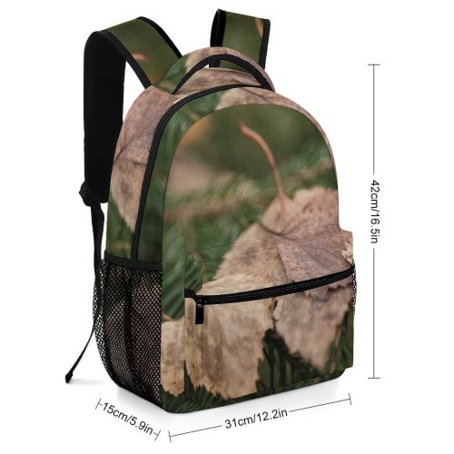 yanfind Children's Backpack Abies Tree Pine Plant Fir Larch Leaf Free Spruce Yew Forest Preschool Nursery Travel Bag