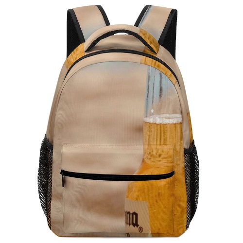 yanfind Children's Backpack  Golden Sand Liquor Travel Beer Beach Alcohol Glass Lime Outdoors Seashore Preschool Nursery Travel Bag