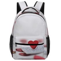 yanfind Children's Backpack  D Romance  Affection Hearts Romantic Valentine's Love Sparkle  Art Preschool Nursery Travel Bag