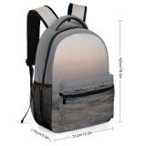 yanfind Children's Backpack Beach Sunset Sea Wave Ocean Horizon Sky Wind Shore Preschool Nursery Travel Bag