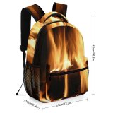yanfind Children's Backpack Fireplace Fire Hot Home Tranquillity Winter Flame Heat Bonfire Hearth Gas Preschool Nursery Travel Bag