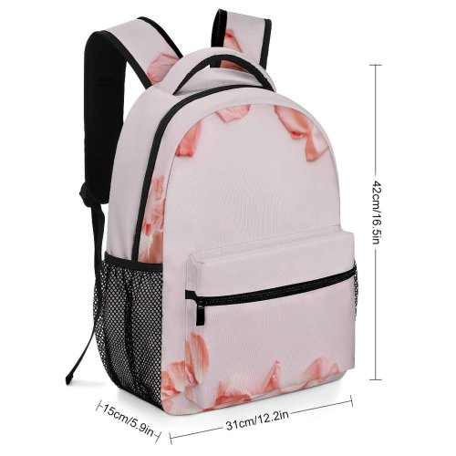 yanfind Children's Backpack Festive Elegant Floral Beautiful Pastel Design Delicate Engagement Layout Tender Top Romantic Preschool Nursery Travel Bag