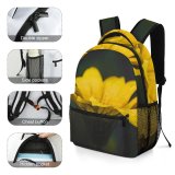 yanfind Children's Backpack Flower Plant  Kathmandu Nepal Flora Flax Daisy Petal Dew Stem Floral Preschool Nursery Travel Bag