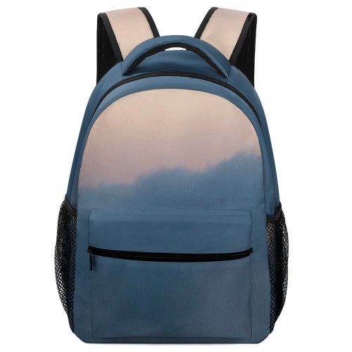 yanfind Children's Backpack Fog Outdoors Grey Pianezze  Abies Fir Plant Tree Mist Italia Silhouette Preschool Nursery Travel Bag
