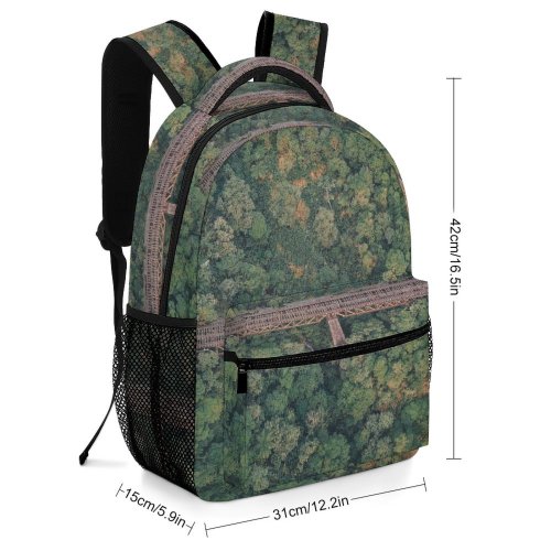 yanfind Children's Backpack Landscape Plant Woodland Forest Brazil  Pictures Outdoors Jungle Tree Caminho Preschool Nursery Travel Bag
