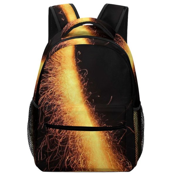 yanfind Children's Backpack Fireworks Lights Night Longshot Event Midnight Sky Darkness Diwali Recreation Preschool Nursery Travel Bag