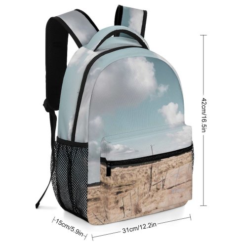 yanfind Children's Backpack Field Sky Housing Ground Outdoors Wallpapers Land Azure Road Images Preschool Nursery Travel Bag