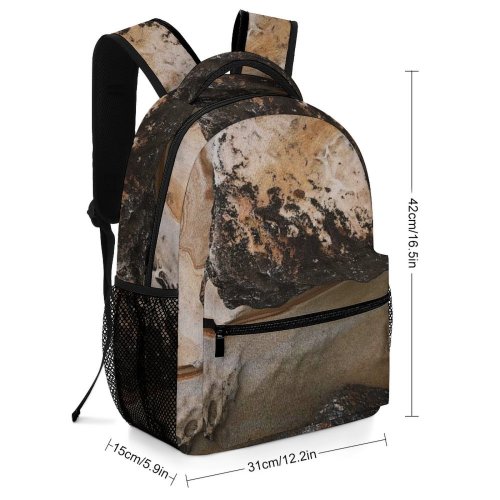 yanfind Children's Backpack Erosion Scenery Formation Landscape Daylight Mossy Stone Geological Outdoors Scenic Summer Fantasy Preschool Nursery Travel Bag