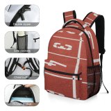 yanfind Children's Backpack Grass Lanes Number Field Oval Ground Start Sports Race Stadium Preschool Nursery Travel Bag