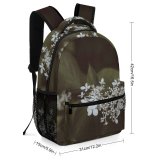 yanfind Children's Backpack Flower  Flora Lilac Plant Dill Seasoning Leaves Cherry Dark Leaf Grey Preschool Nursery Travel Bag