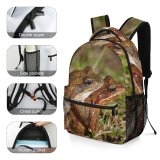 yanfind Children's Backpack Amphibian Cling Copulate Copulating Croak Frog Frogs Grab Hop Intercourse Lake Preschool Nursery Travel Bag