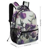 yanfind Children's Backpack  Focus Purple Beautiful Flowers  Lilac Violet Lavender Flora Petals Preschool Nursery Travel Bag
