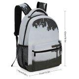 yanfind Children's Backpack Backlit Tree Silhouette Bench  Alone Lonely Dusk Solitude Preschool Nursery Travel Bag