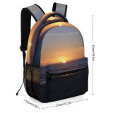 yanfind Children's Backpack Abstract Dreams Sky Horizon Sunset Sea Ocean Sunrise Beach Evening Preschool Nursery Travel Bag