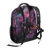 yanfind Children's Backpack Flower Plant  Flora Rose Eberstadt Lich Leaves Leaf Bush Grey Macro Preschool Nursery Travel Bag
